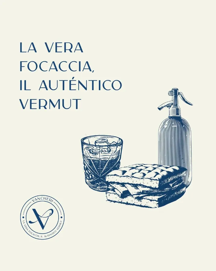 Vancheri: La vera focaccia, il auténtico vermut